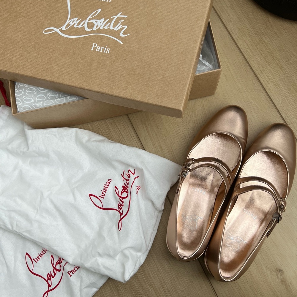 Christian Louboutin Sweet Jane Flats Rosegold
